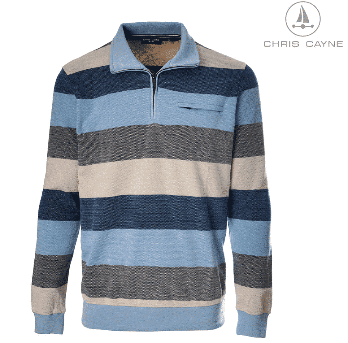 Heren trui Bpolo + zip C Cayne