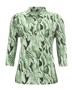 Poloshirt groen BW sensia 3/4