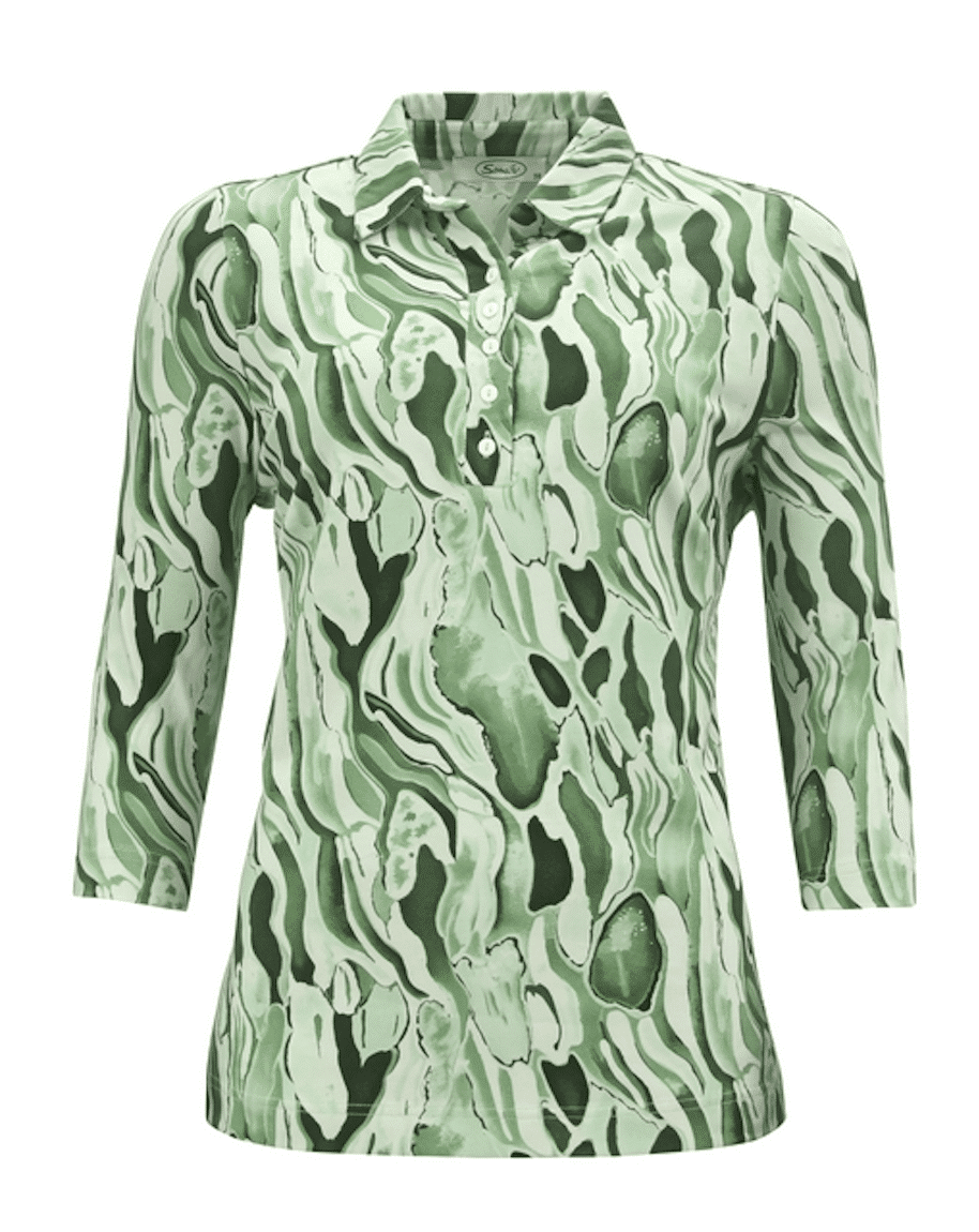 Poloshirt groen BW sensia 3/4