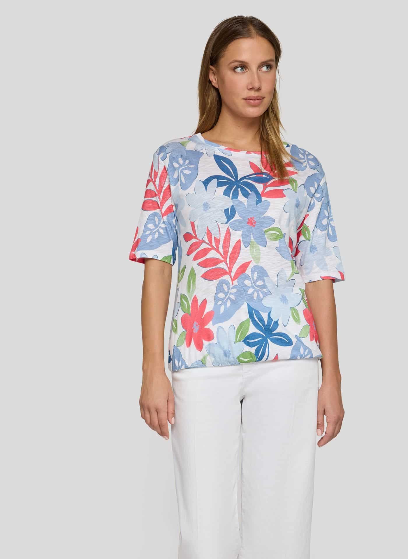 Shirt koraal bloem (rabe)KM