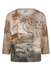 Shirt vintage cognac Rabe 3/4M